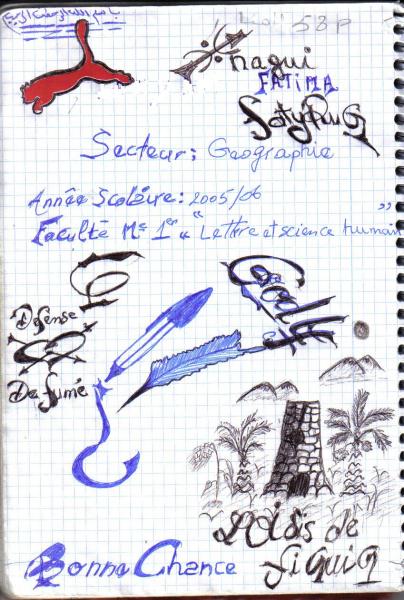 un sevenur ds mon cahier
